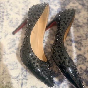 Elegant Black Spiked Heels